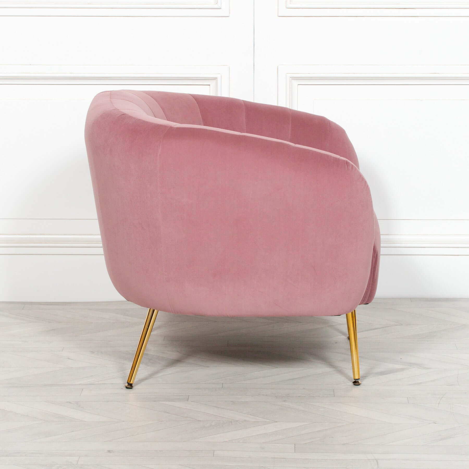 Pink Velvet Armchair