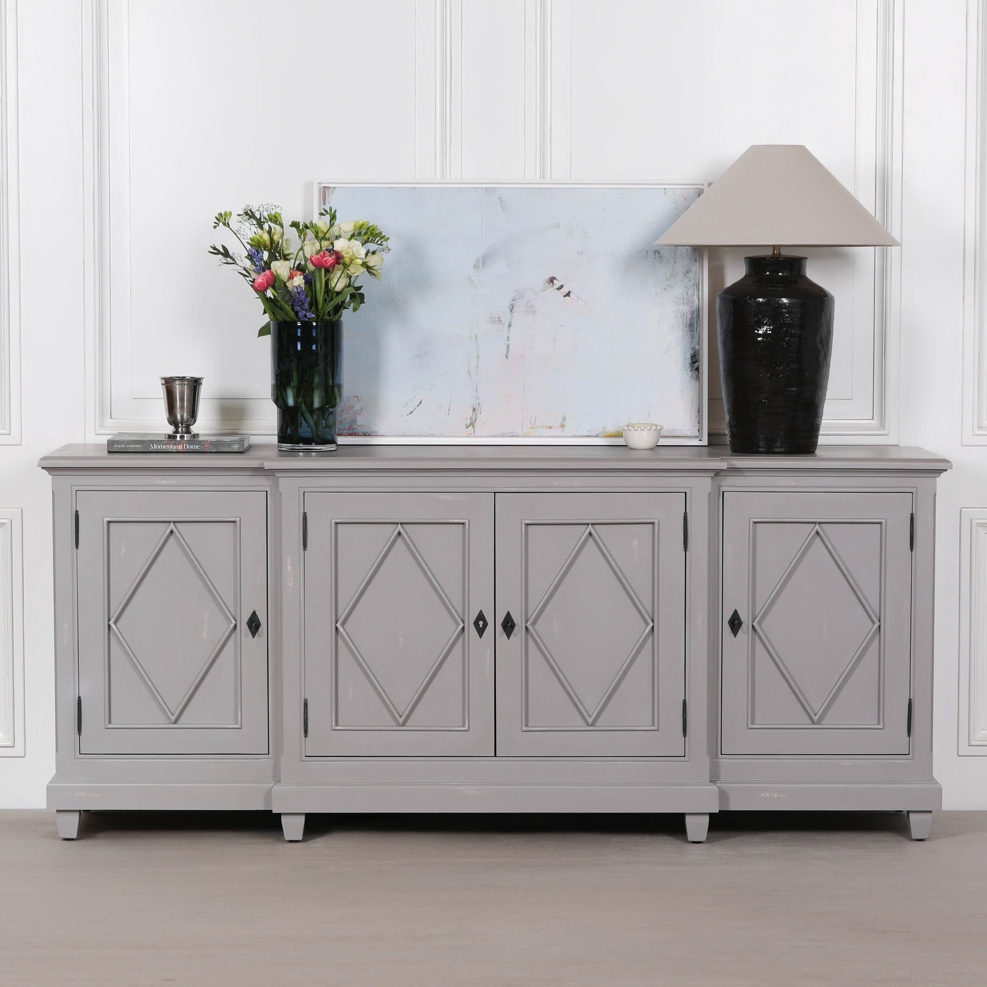 Classical Distressed Sideboard 206cm