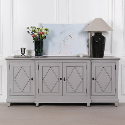 Classical Distressed Sideboard 206cm