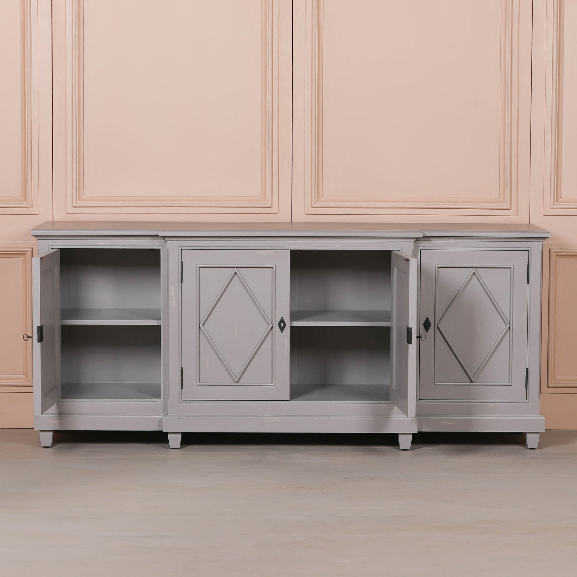 Classical Distressed Sideboard 206cm