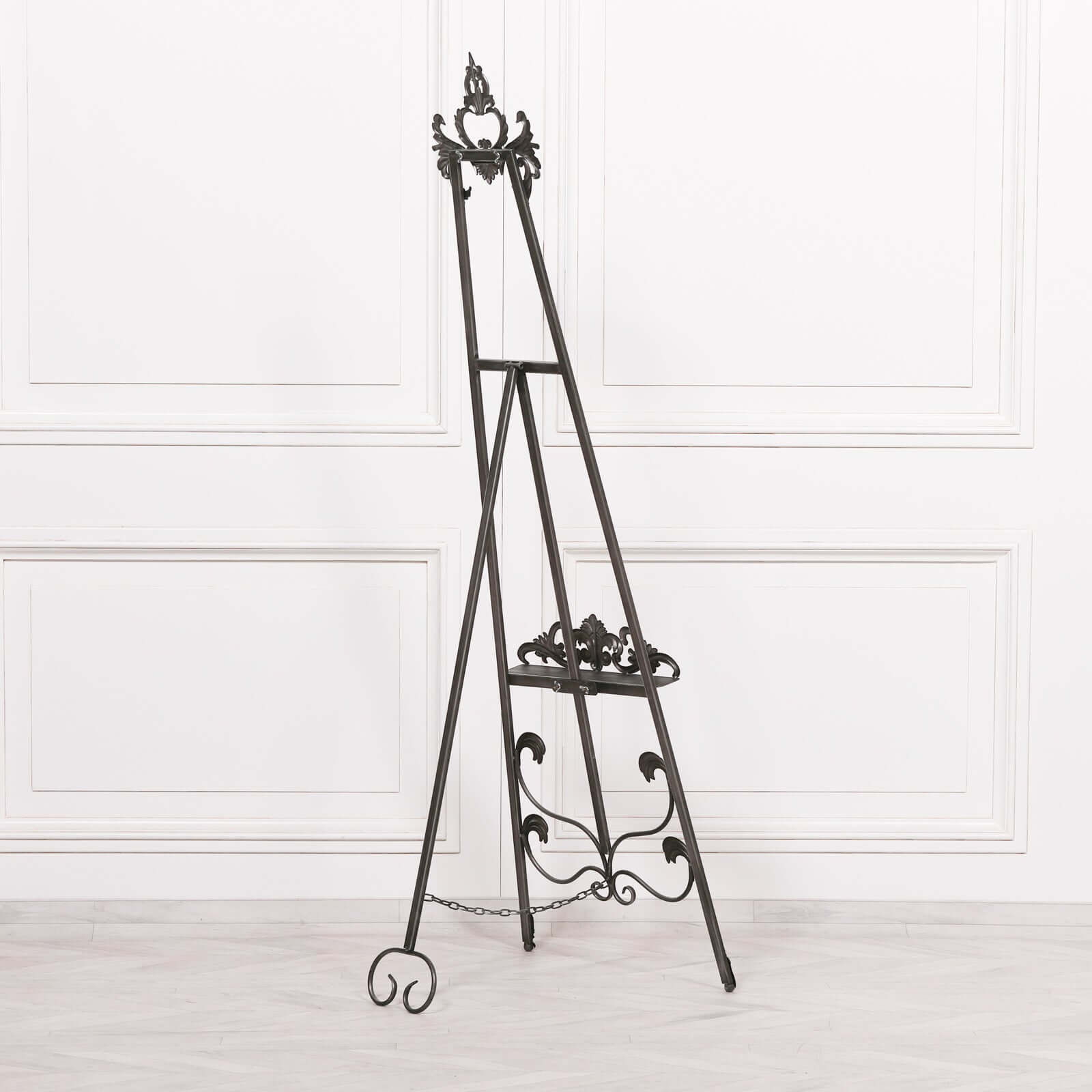 Antiqued Silver Metal Easel 165cm