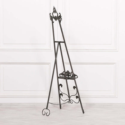 Antiqued Silver Metal Easel 165cm