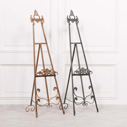 Antiqued Silver Metal Easel 165cm