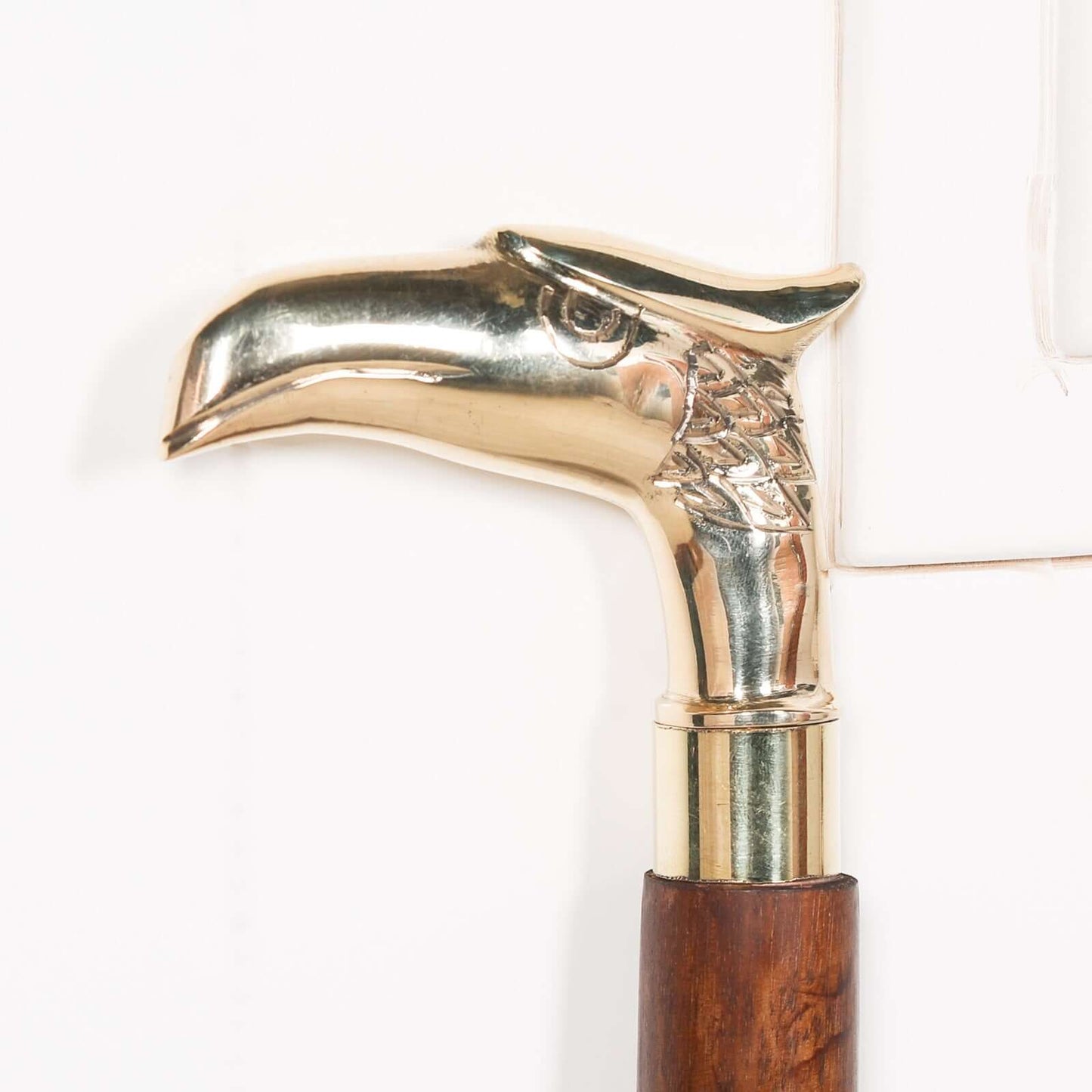 Eagle Brass Wooden Walking Stick