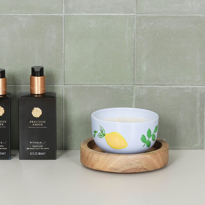 Round 15cm Wooden Tray