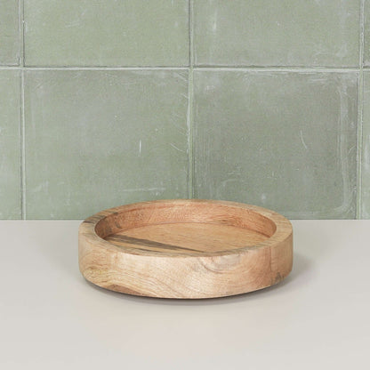 Round 15cm Wooden Tray