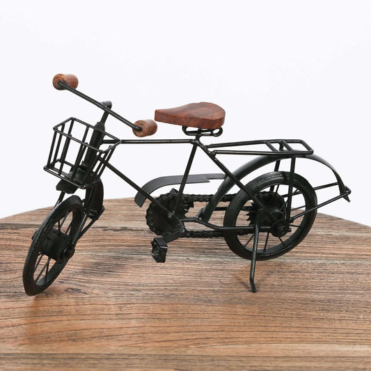 Iron Decorative Bicycle Ornament in Black