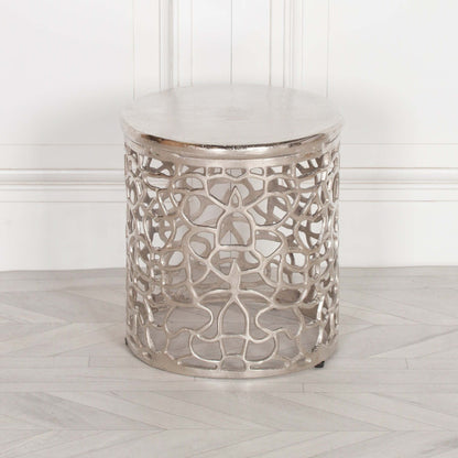 Aluminium Fretwork Side Table