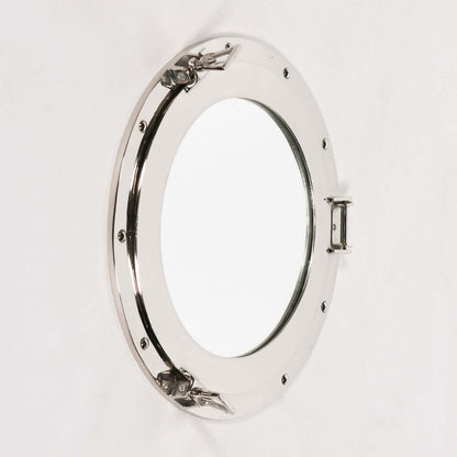 Silver Ships Port Hole Mirror Extra Large Nautical Style