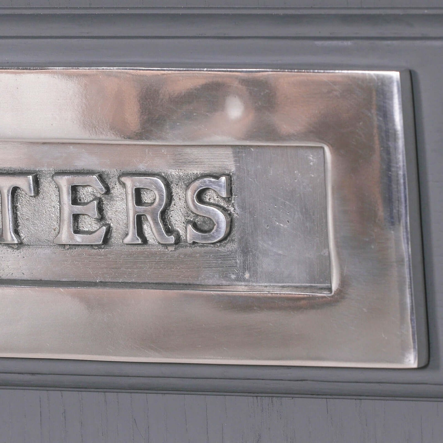 Rustic Cast Iron Door Letter Plate 12"