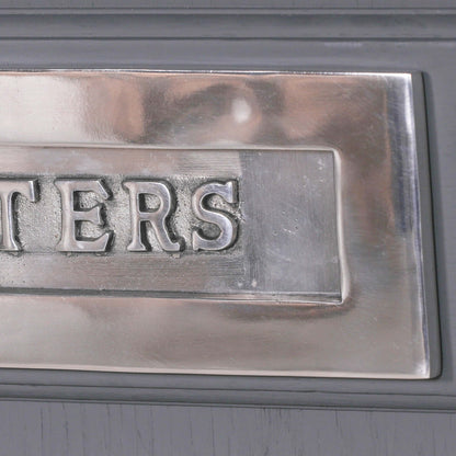 Rustic Cast Iron Door Letter Plate 12"