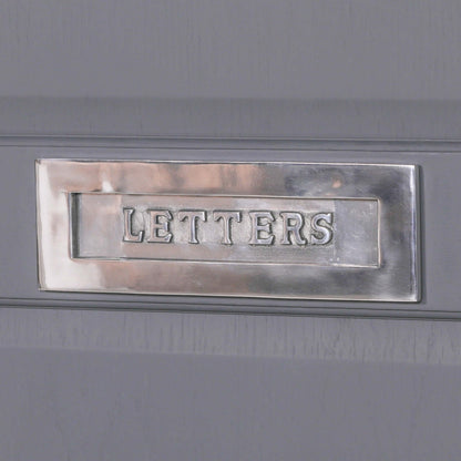 Rustic Cast Iron Door Letter Plate 12"