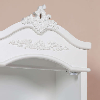French White Armoire with Drawers