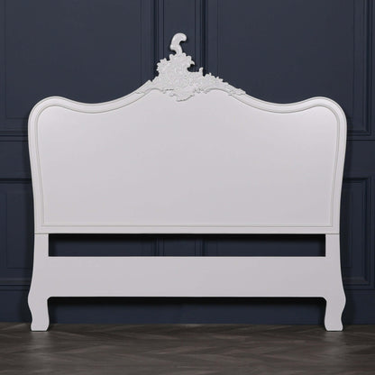 French White 5ft King Size Headboard