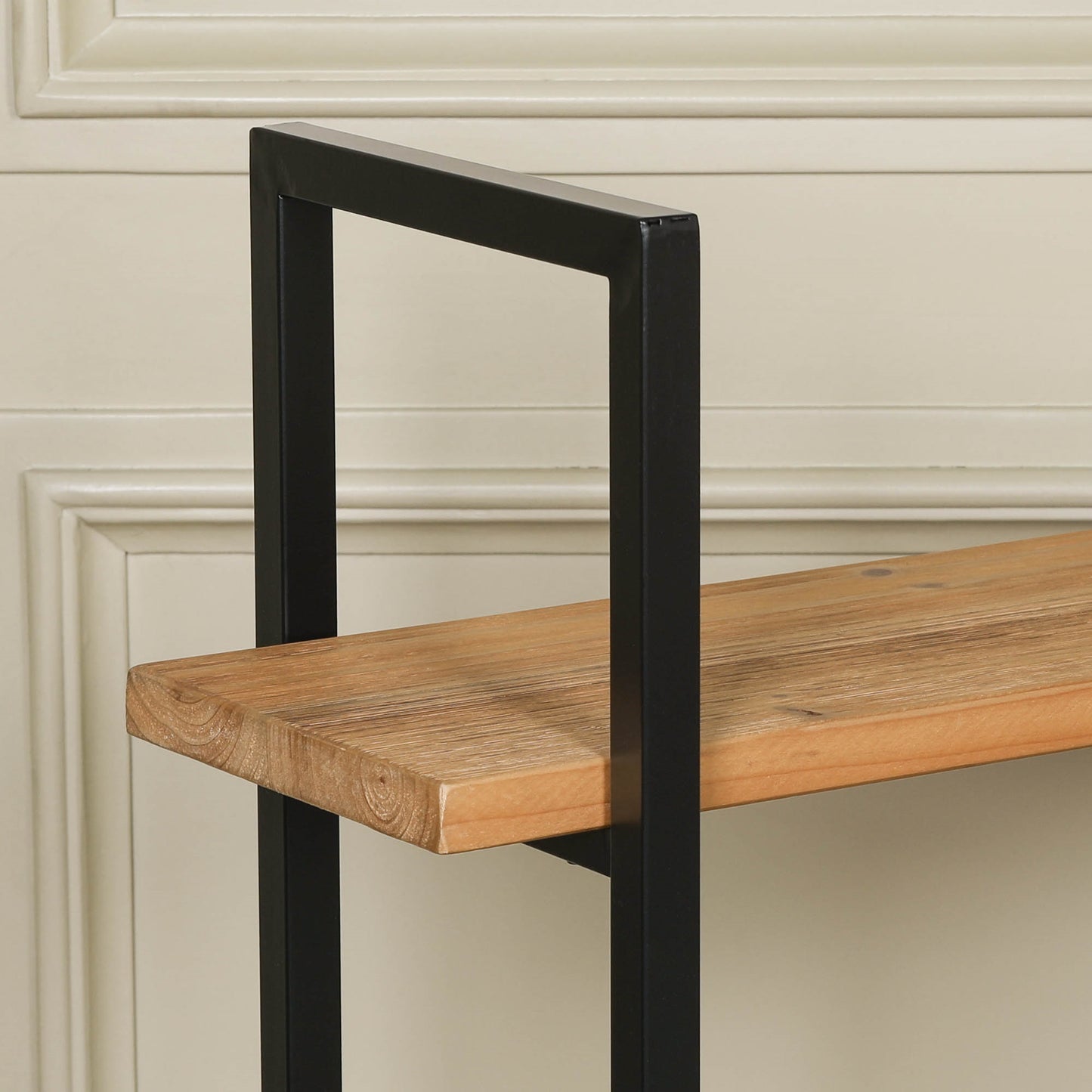 Rustic Wooden Industrial 3 Tier Bookcase Shelving