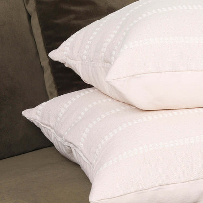 Cotton Stripe Stitching Cushion Cover 45cm