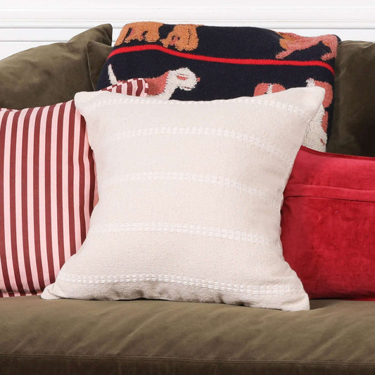 Cotton Stripe Stitching Cushion Cover 45cm