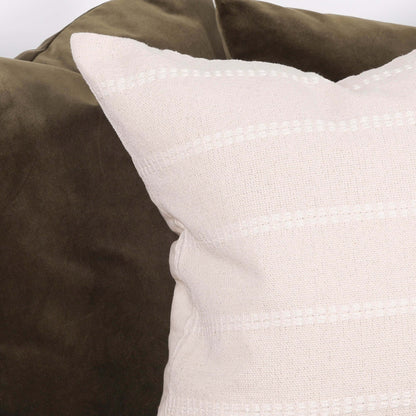 Cotton Stripe Stitching Cushion Cover 55cm