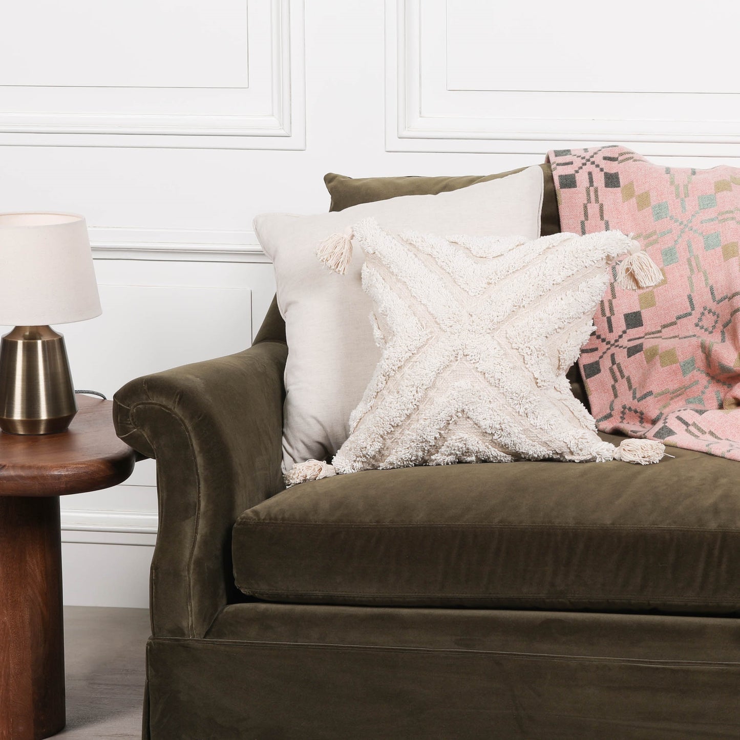 Boho Natural Cushion Cover 45cm