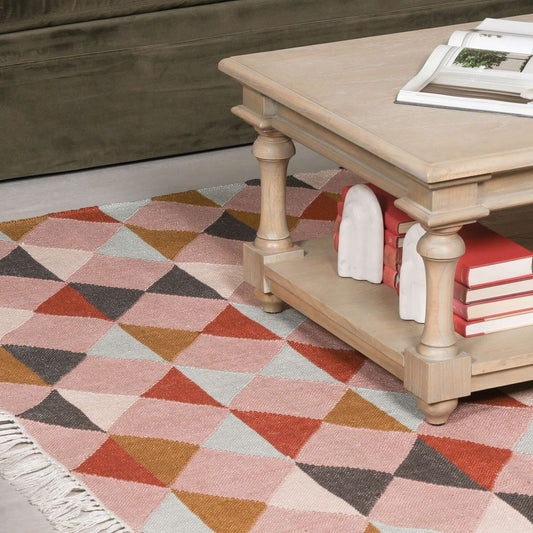 Diamond Design Multi Colour Rug 170x120cm