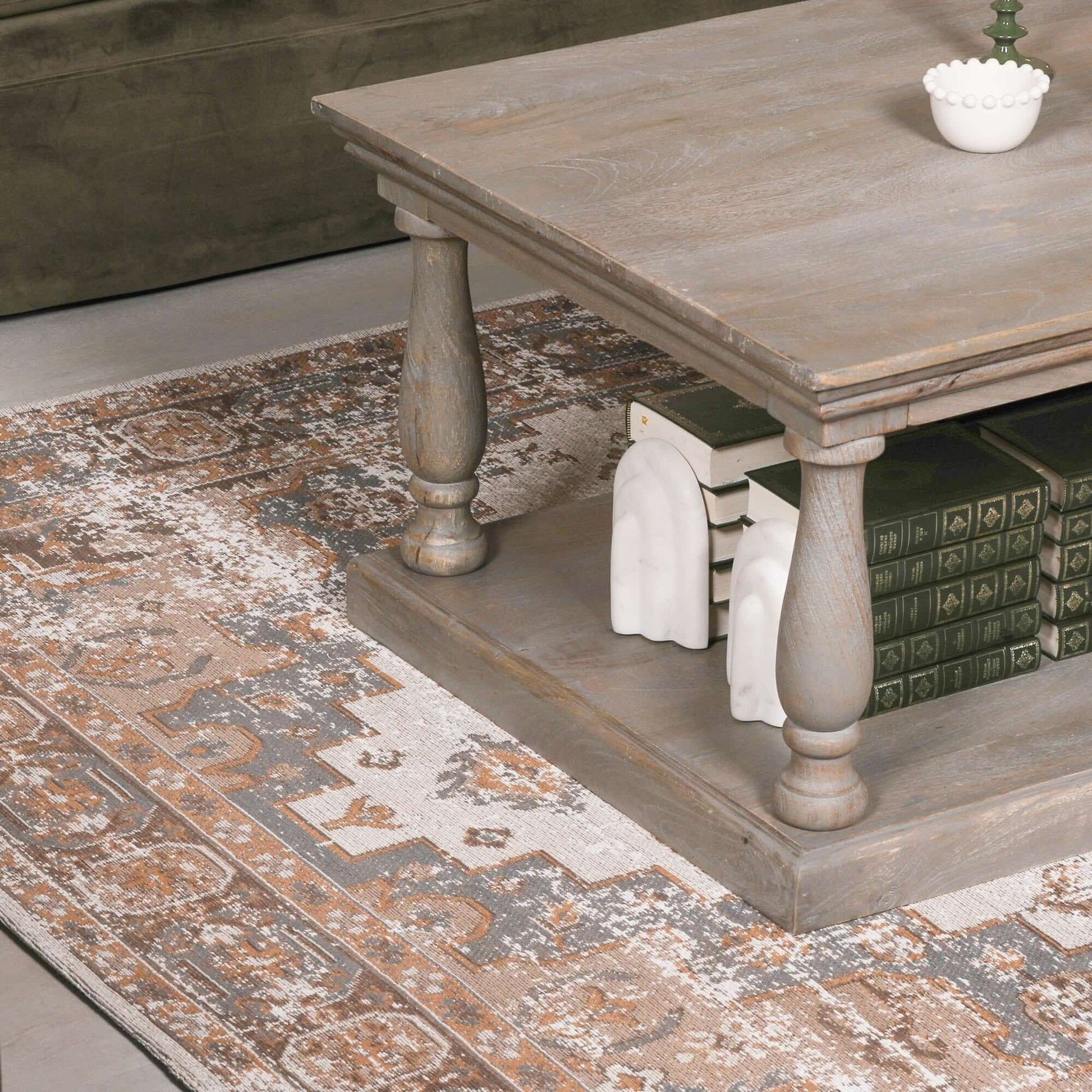 Brown Chenille Rug 170x120cm