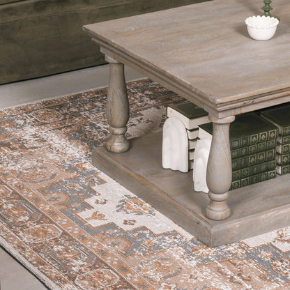 Brown Chenille Rug 170x120cm