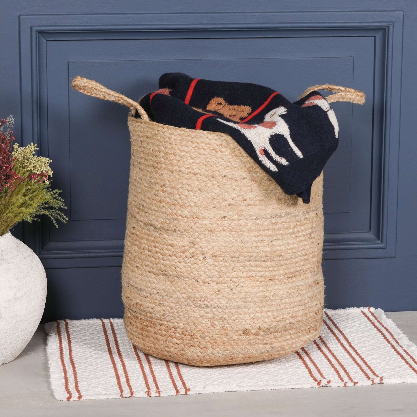 Large 50cm Jute Storage / Laundry Basket