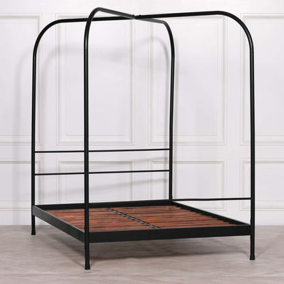 Metropolitan Black 5ft King Size Poster Bed