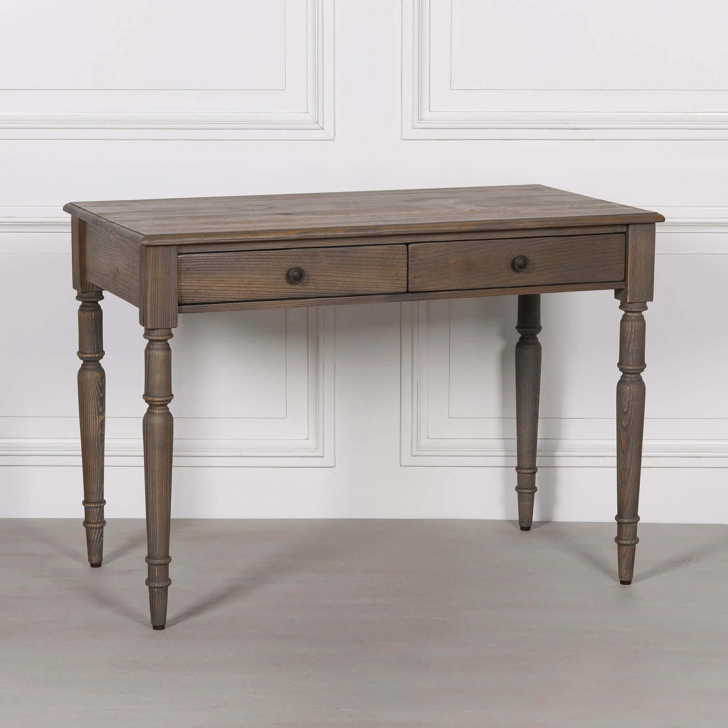 Rustic Pine Writing Desk Console