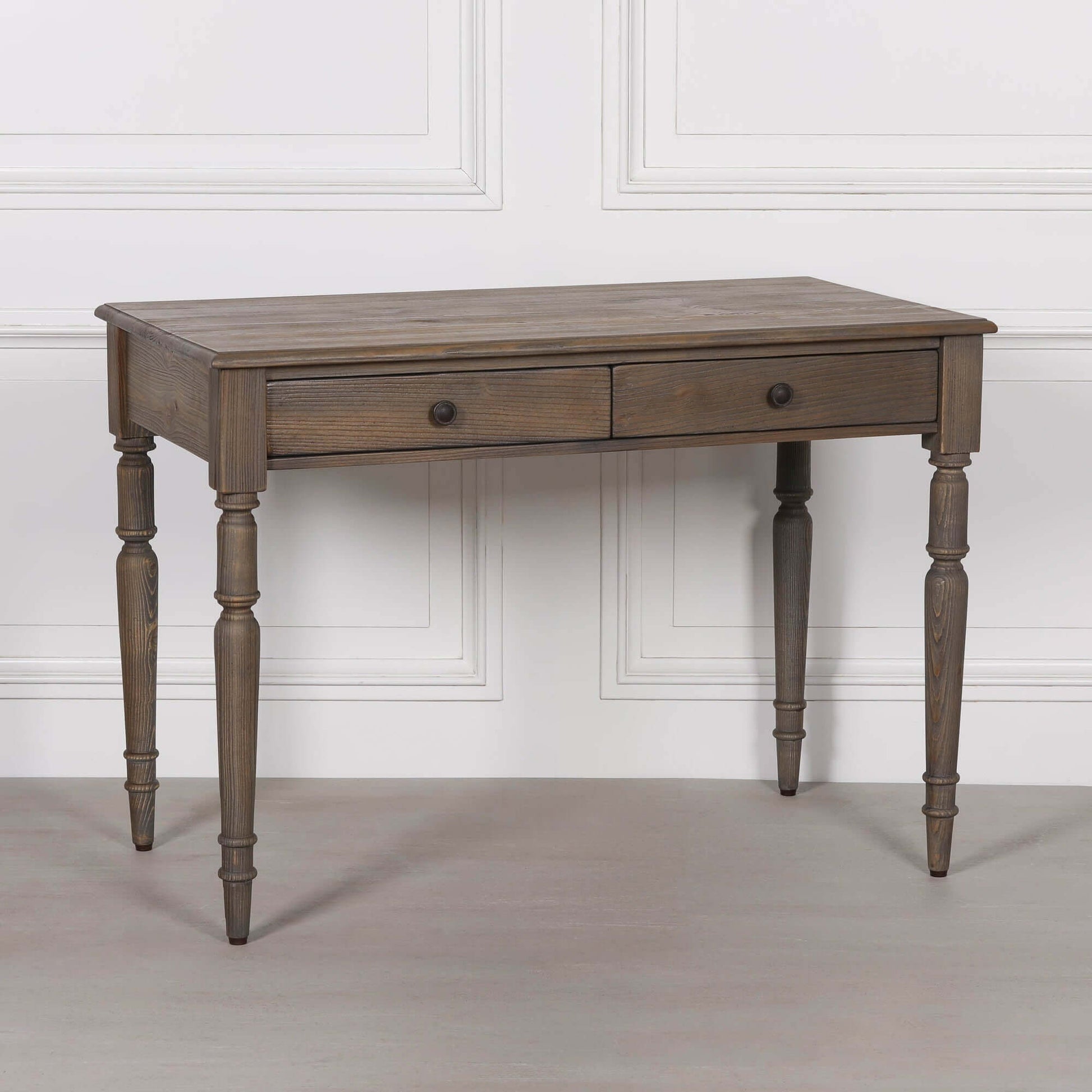 Rustic Pine Writing Desk Console