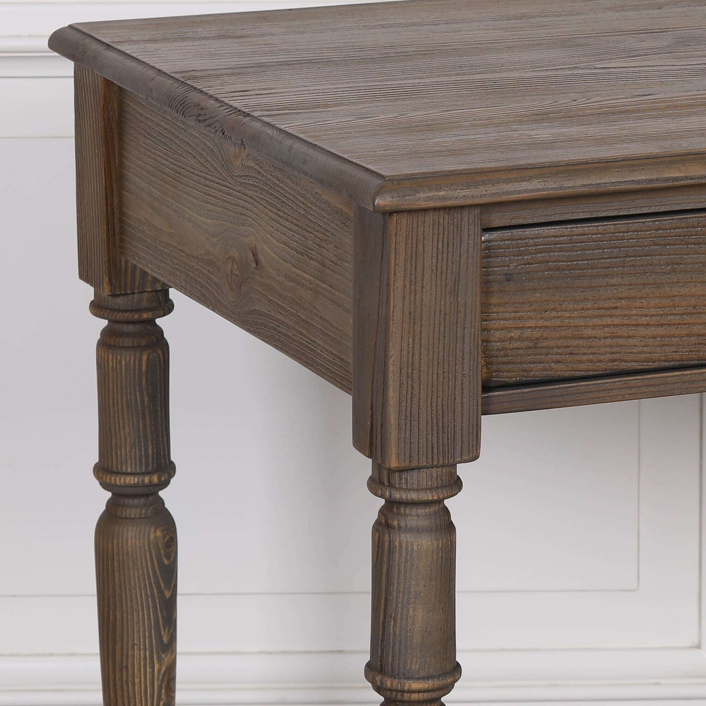Rustic Pine Writing Desk Console