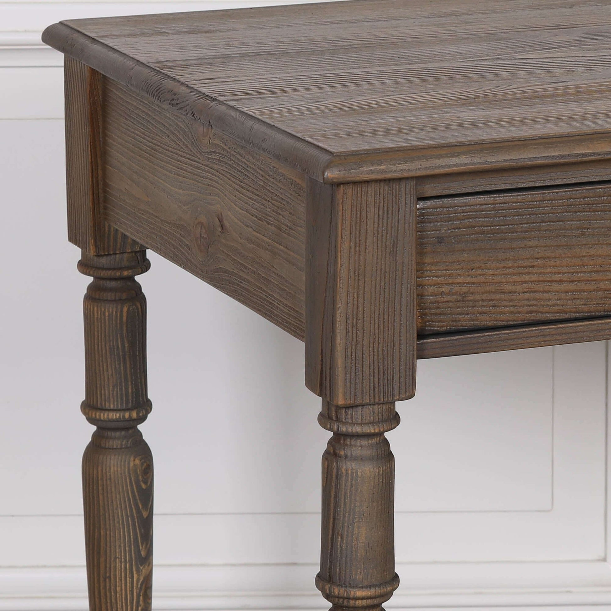 Rustic Pine Writing Desk Console