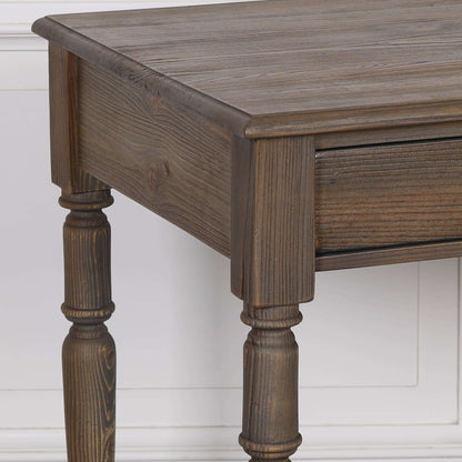 Rustic Pine Writing Desk Console