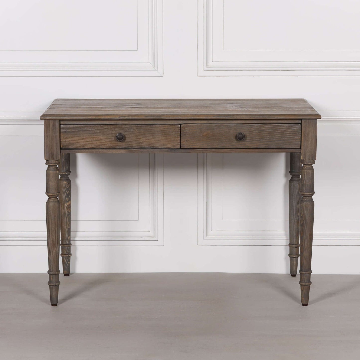 Rustic Pine Writing Desk Console