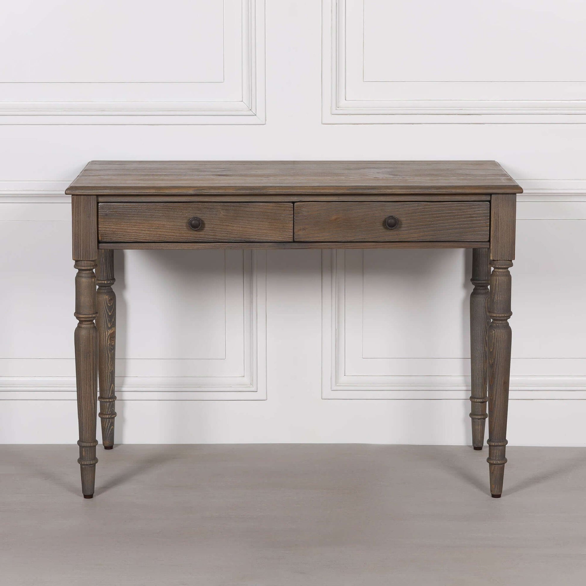 Rustic Pine Writing Desk Console