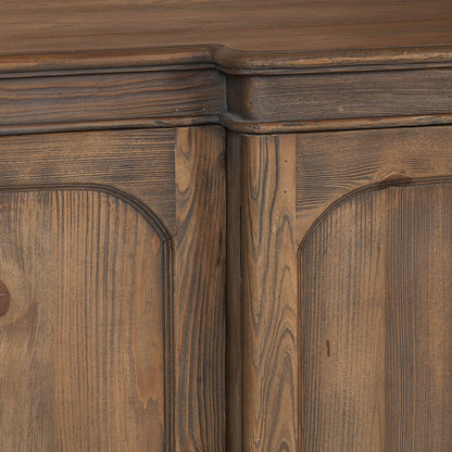 Rustic Pine Breakfront Sideboard