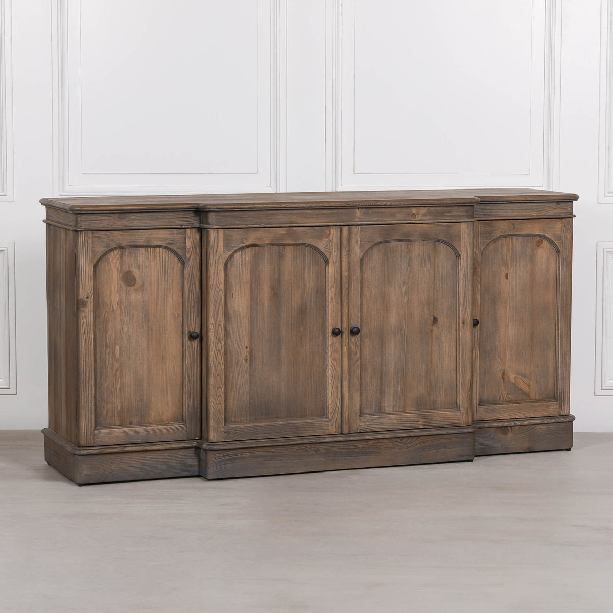 Rustic Pine Breakfront Sideboard