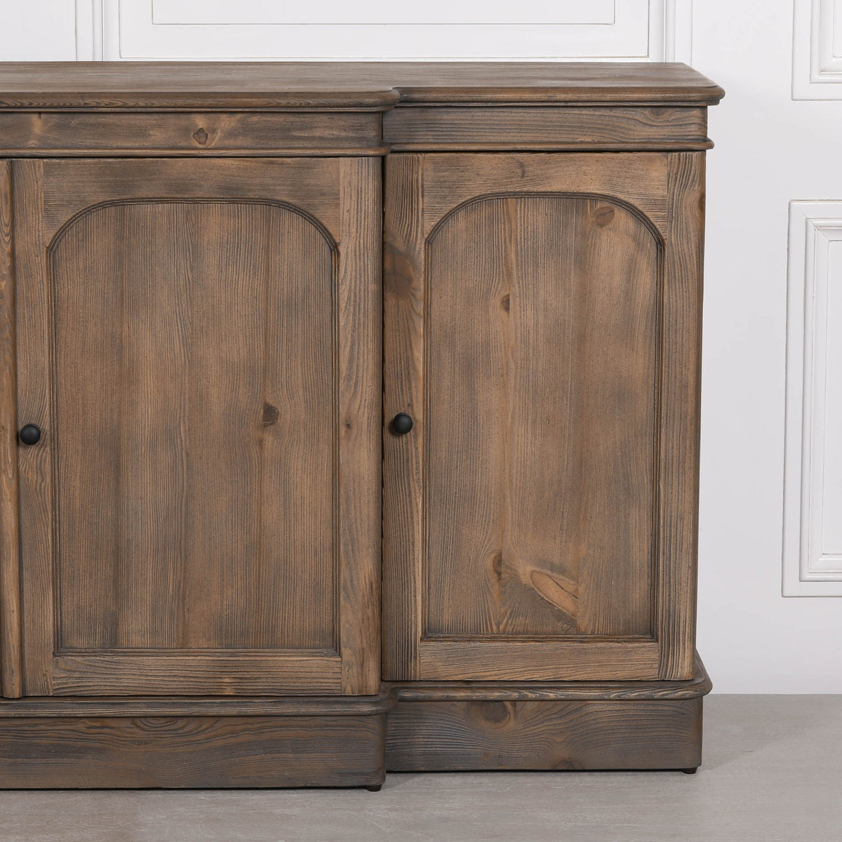 Rustic Pine Breakfront Sideboard