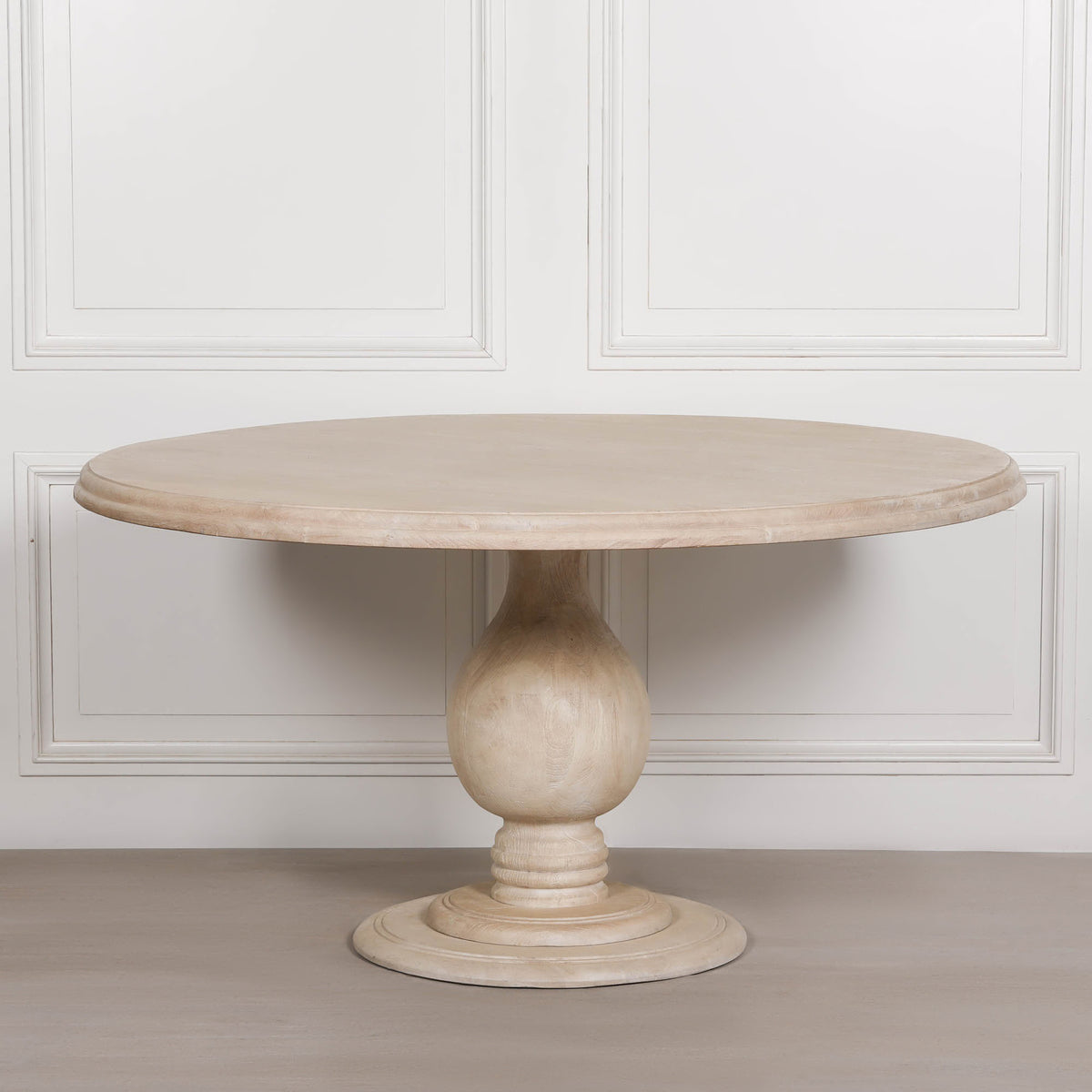 Blanche Wooden Round Dining Table 152cm