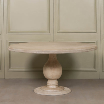 Blanche Wooden Round Dining Table 152cm