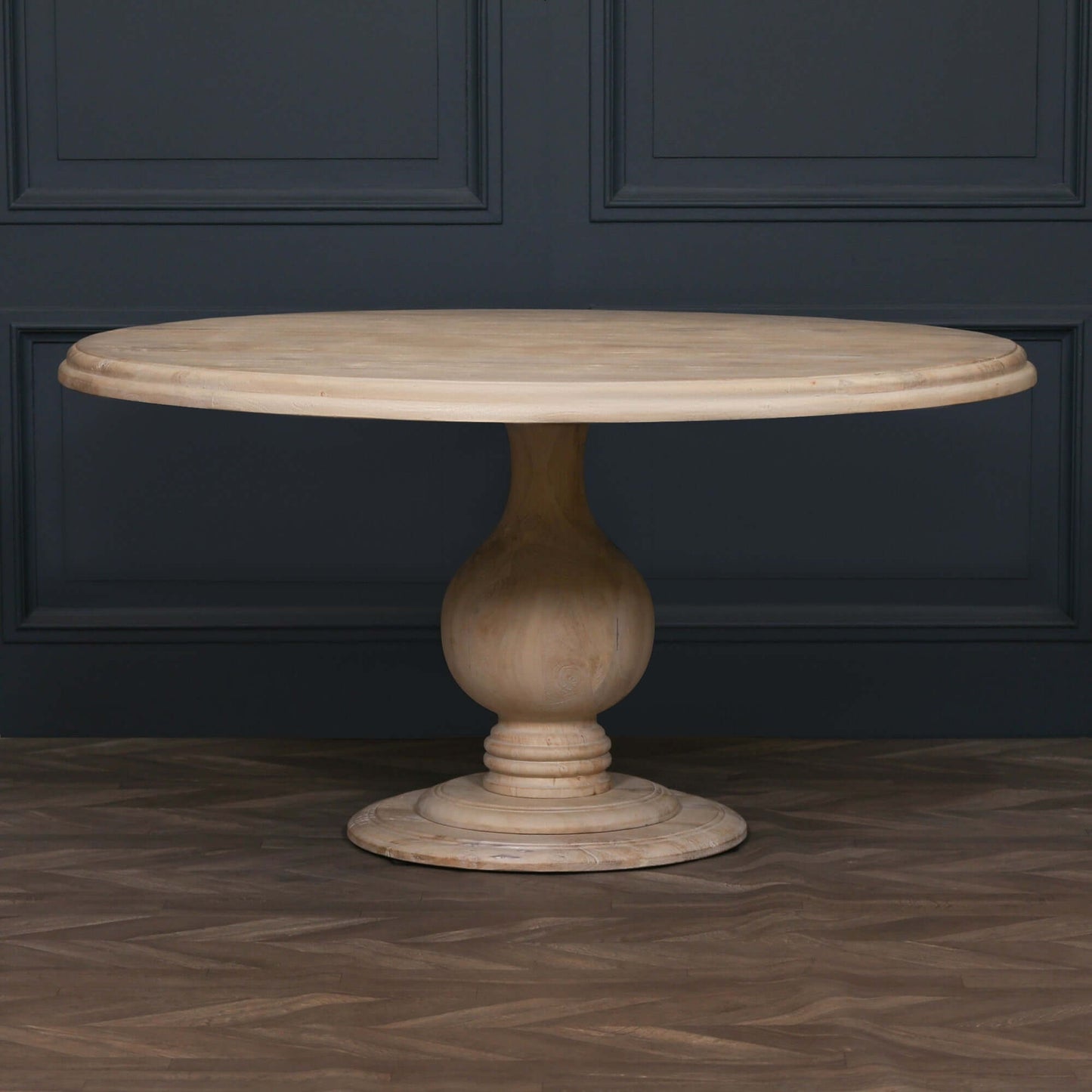 Blanche Wooden Round Dining Table 152cm