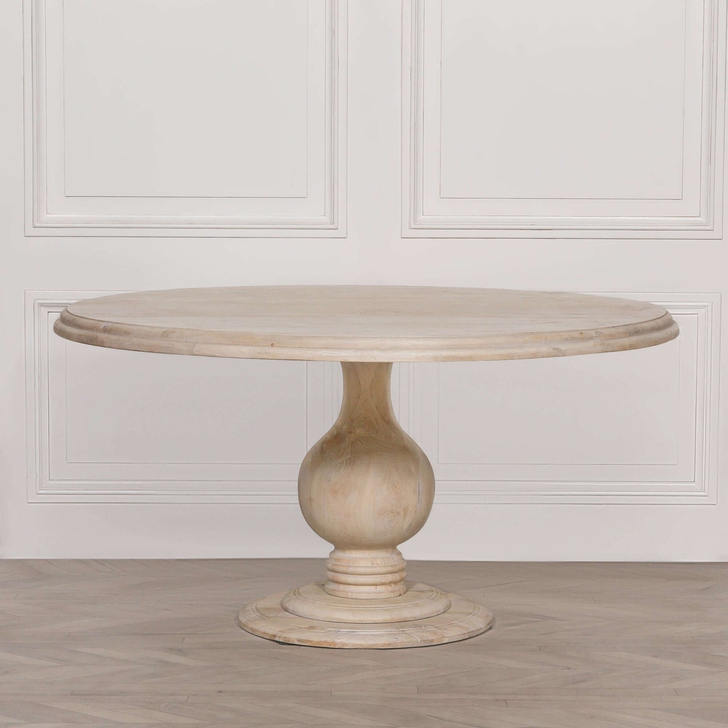 Blanche Wooden Round Dining Table 152cm