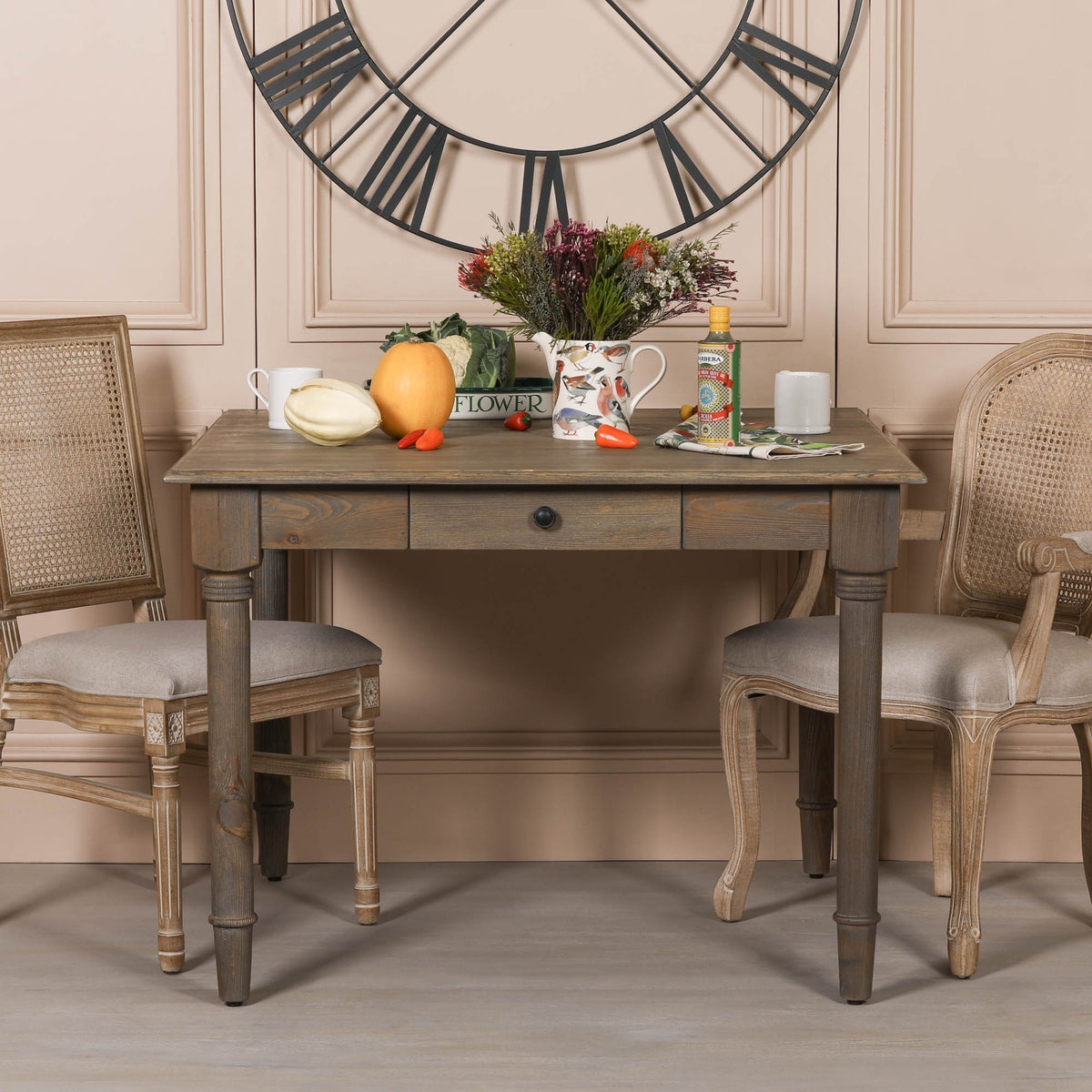 Rustic Pine Square Dining Table