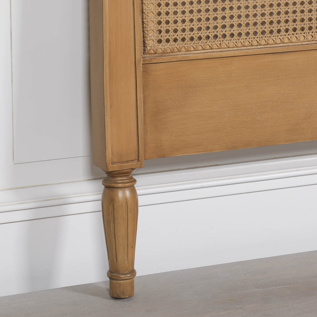French Rattan Headboard 5ft King Size