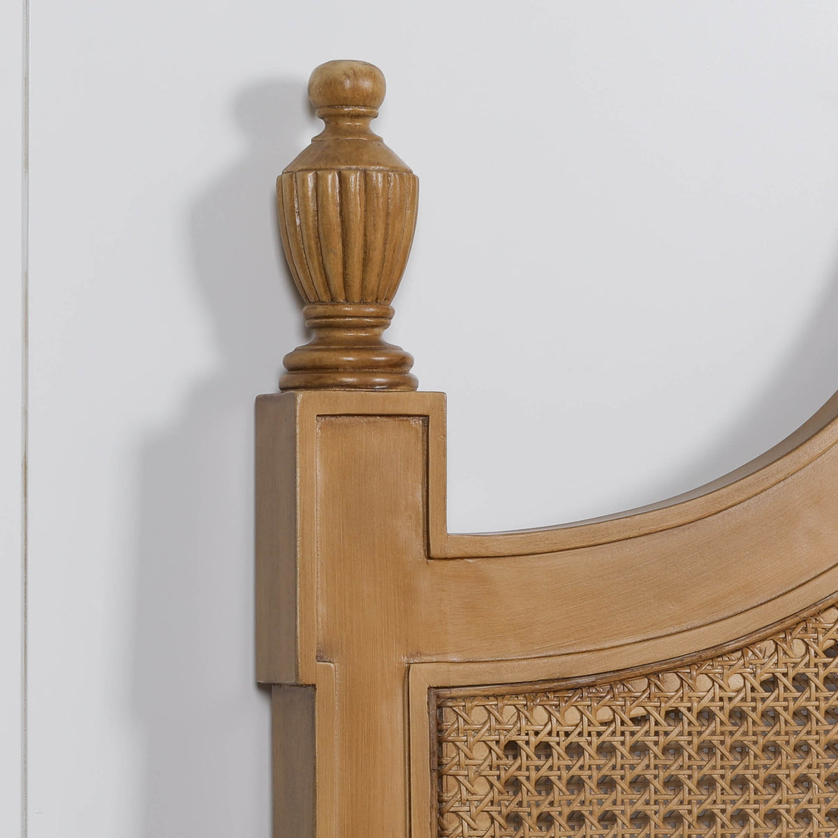 French Rattan Headboard 5ft King Size