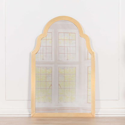 Gold Arch Metal Wall Mirror