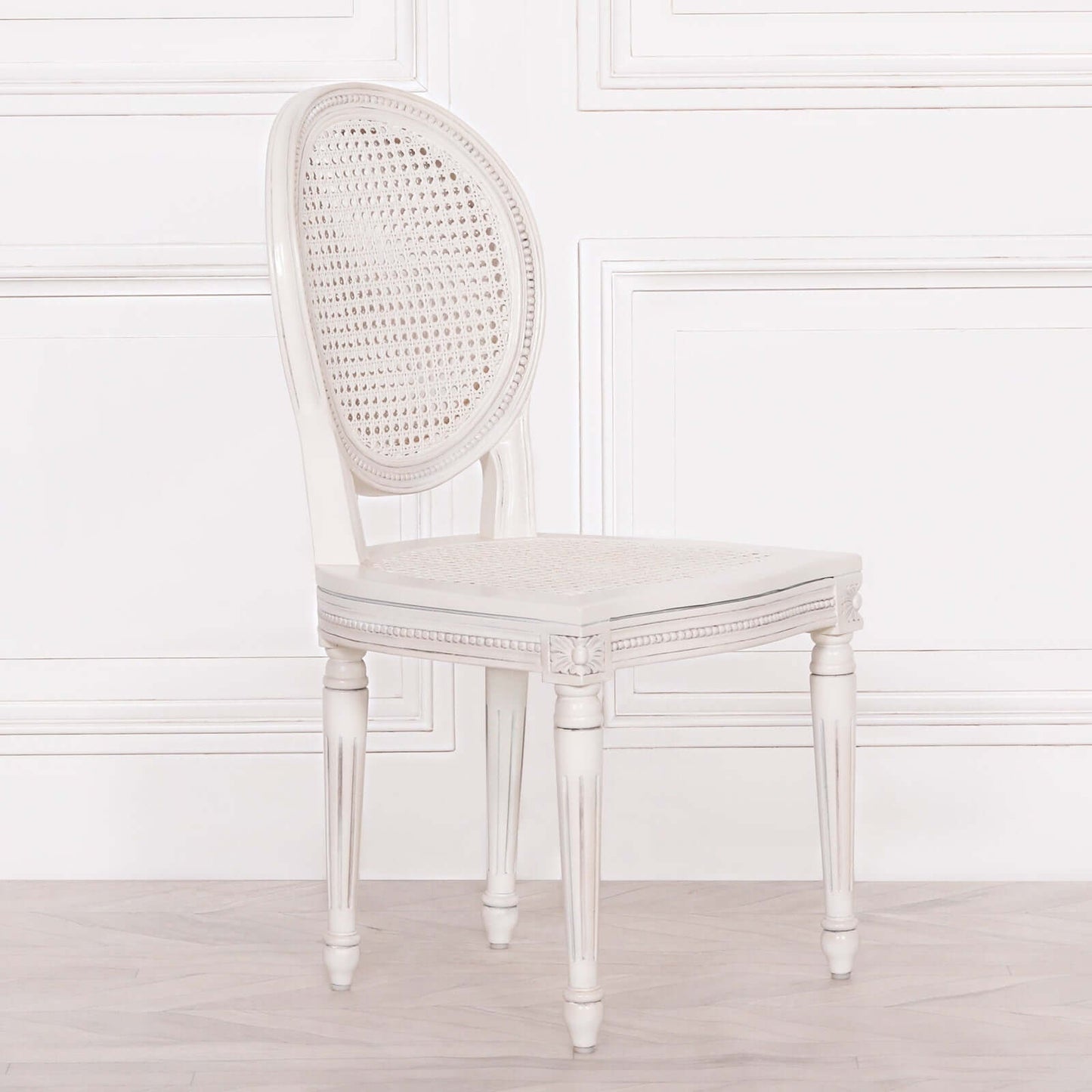 Off White Chateau Rattan Dining Chair