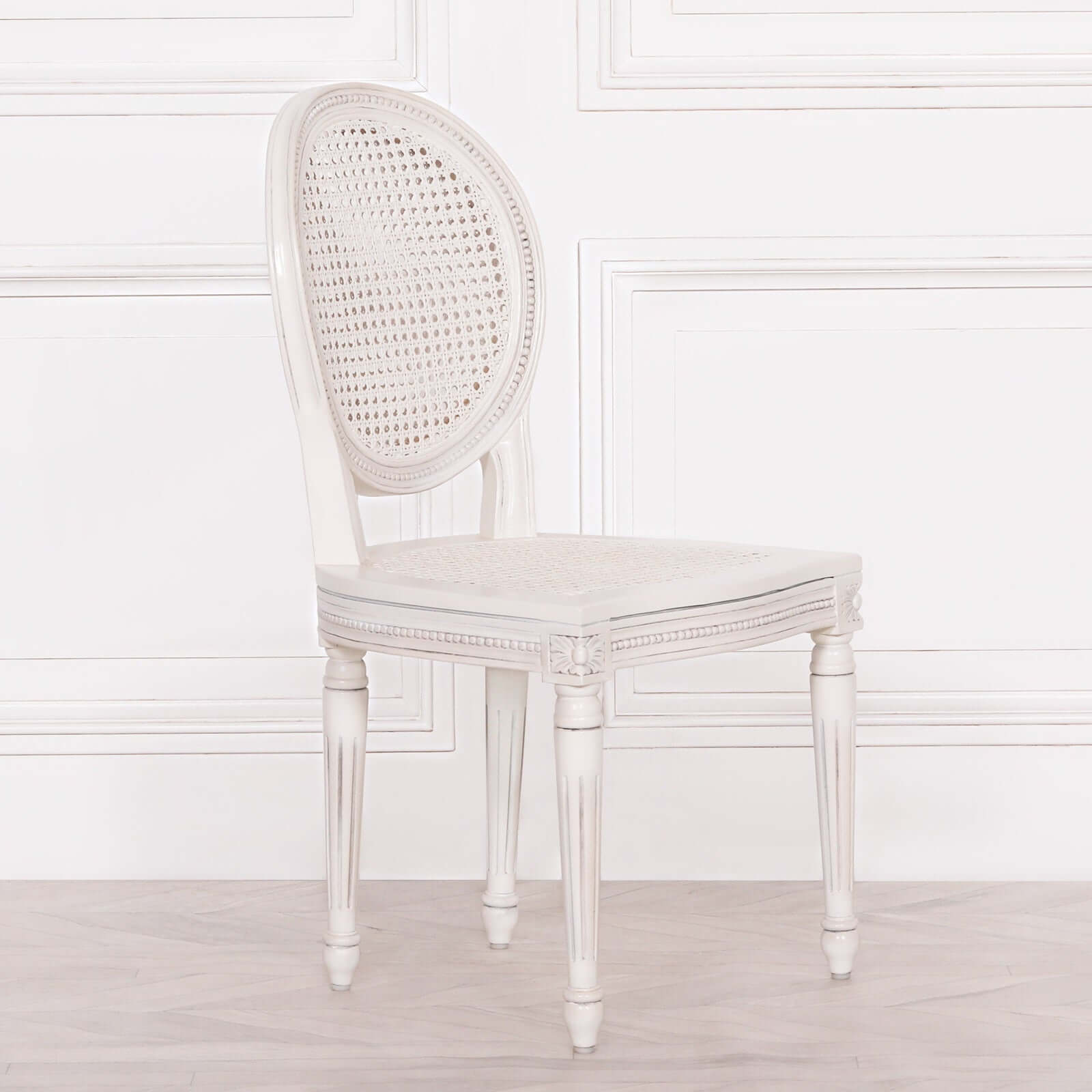 Off White Chateau Rattan Dining Chair