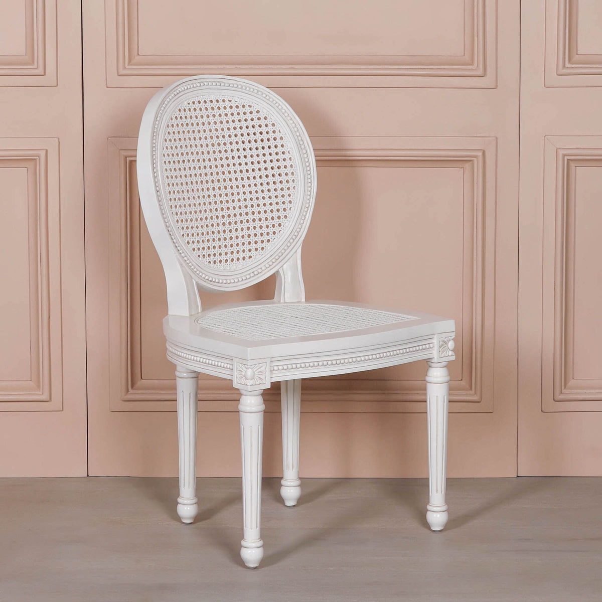 Off White Chateau Rattan Dining Chair