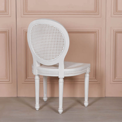Off White Chateau Rattan Dining Chair